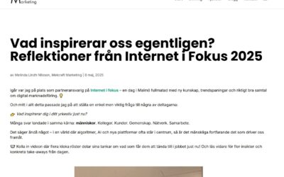 Vad inspirerar oss egentligen? Reflektioner från Internet i Fokus 2025